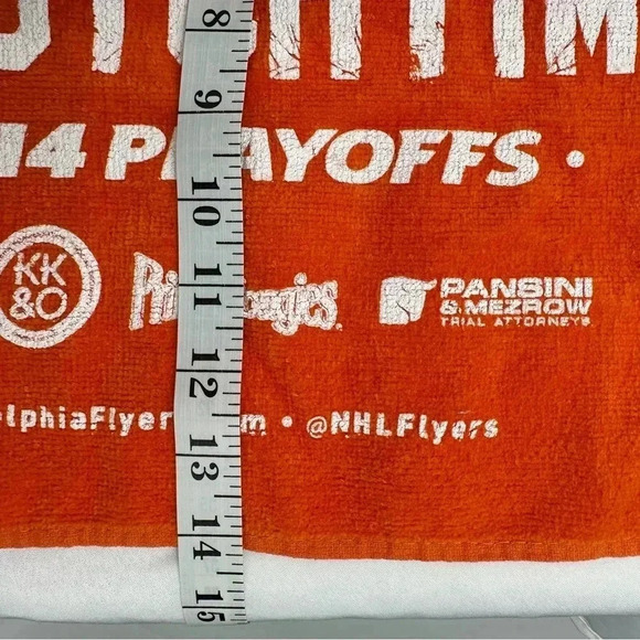 Philadelphia Flyers Knit Hat Towel One Size Orange Fan Gear - Picture 8 of 9